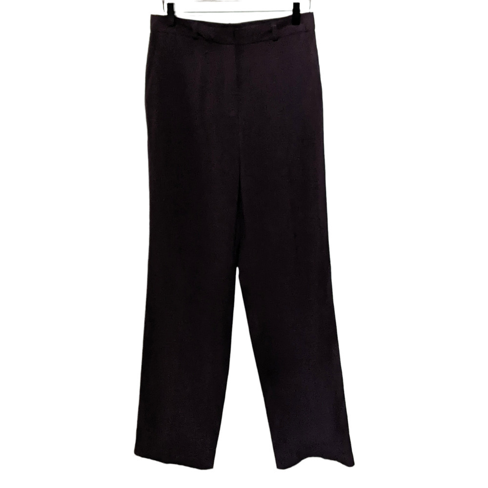 Van Heusen 6 R Stretch Brown Boot Cut Trousers Slacks Dress Pants